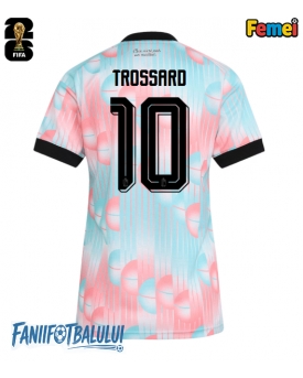 Belgia Leandro Trossard #10 Echipament de Fotbal Replică Mondial 2026 Femei Deplasare